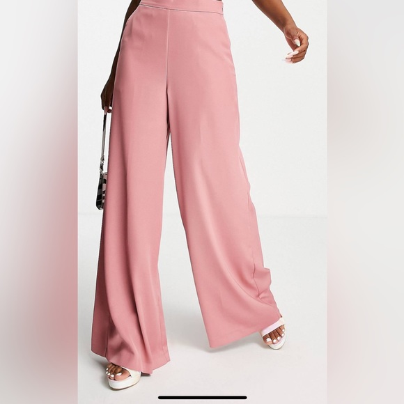 ASOS Pants - Pink Wide Leg Pants